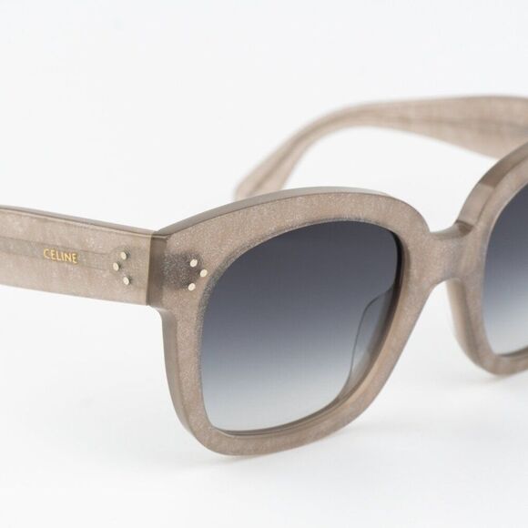Celine Women Sunglasses Grey Silver Smoke Gradient Geometric CL4002UN 20B NEW main image 4